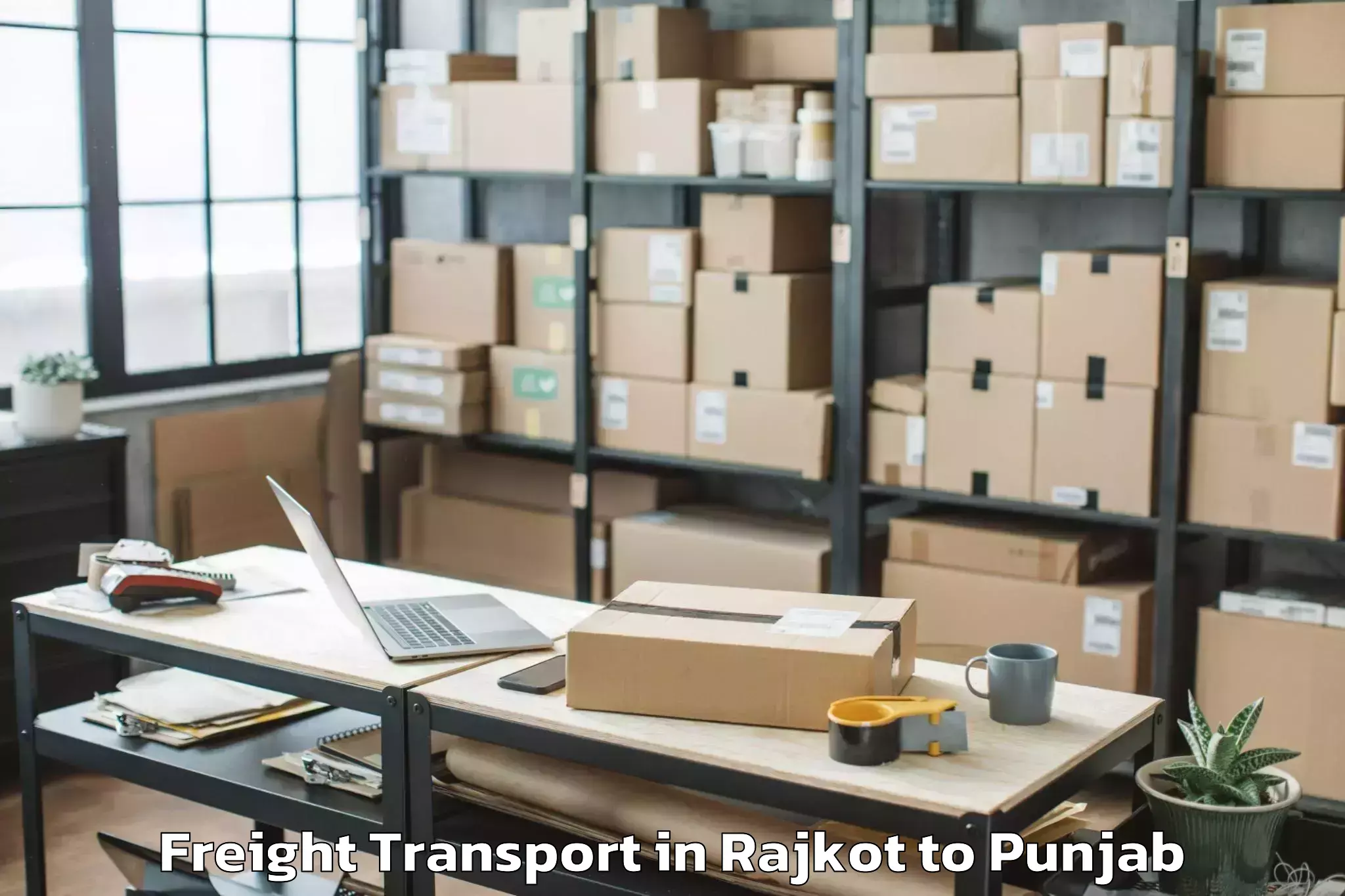 Affordable Rajkot to Dasuya Freight Transport